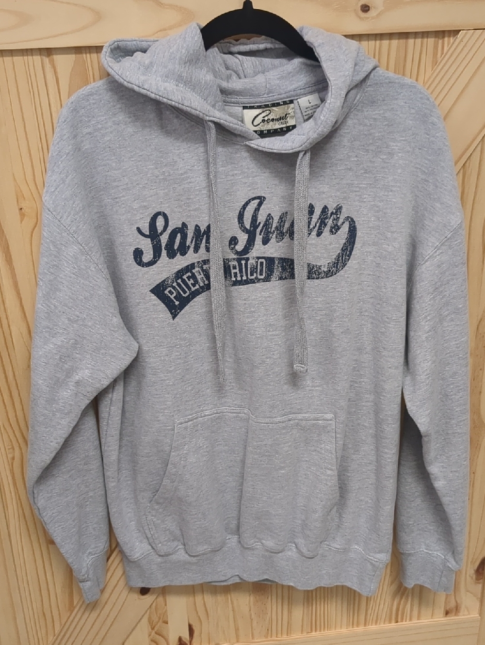 Coconut Creek Gray 'San Juan Puerto Rico' Hoodie